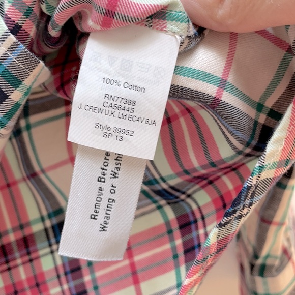 Jcrew plaid woven collared button down shirt - Picture 3 of 4